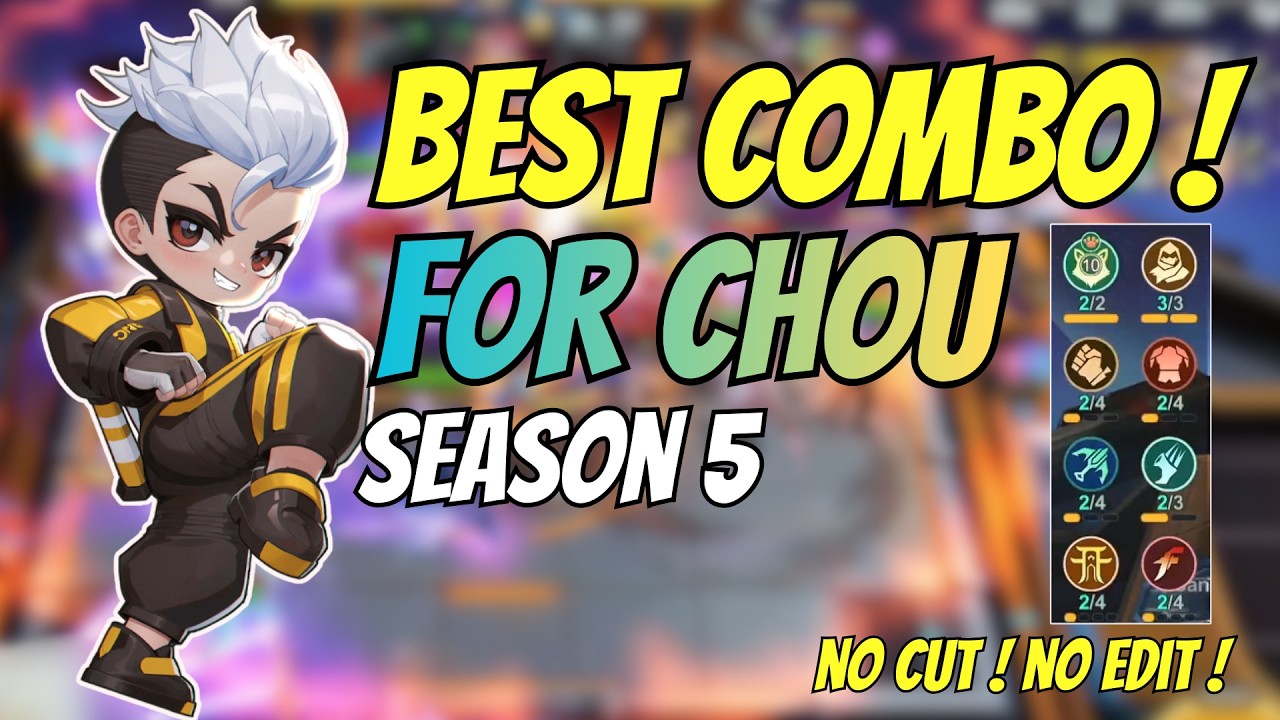 NO CUT NO EDIT !! Cara main Comander Chou Season 5 🔥 Dengan Banyak Sinergi | Magic Chess Go Go