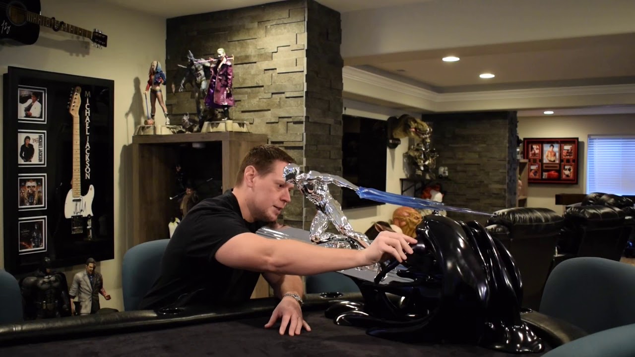 Custom 1:4. Scale Silver Surfer Statue Review