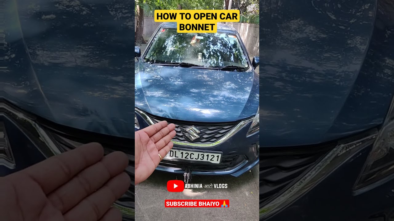How To Open Car Bonnet #shorts