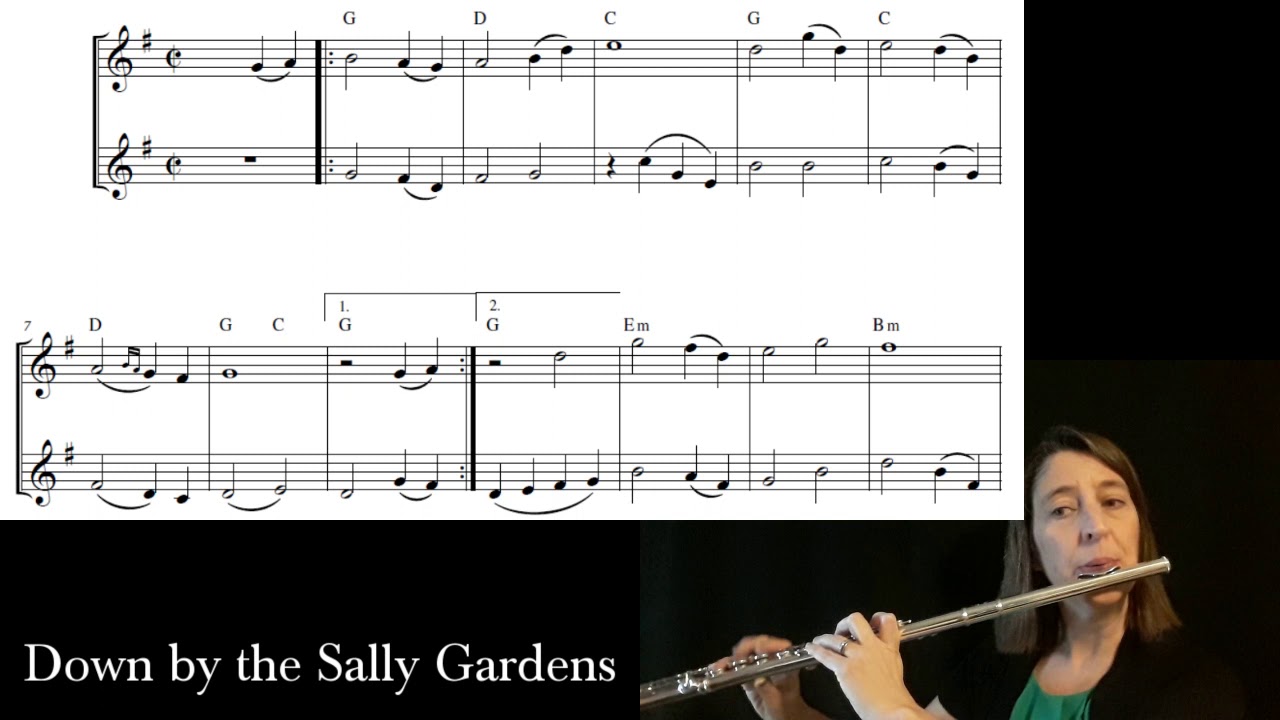 Down by the Sally Gardens (Play Along) in G