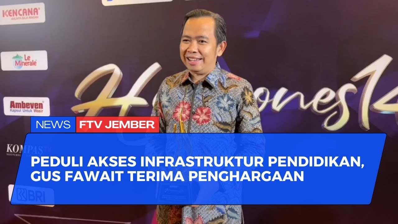 GUS FAWAIT TERIMA PENGHARGAAN PEDULI AKSES PENDIDIKAN