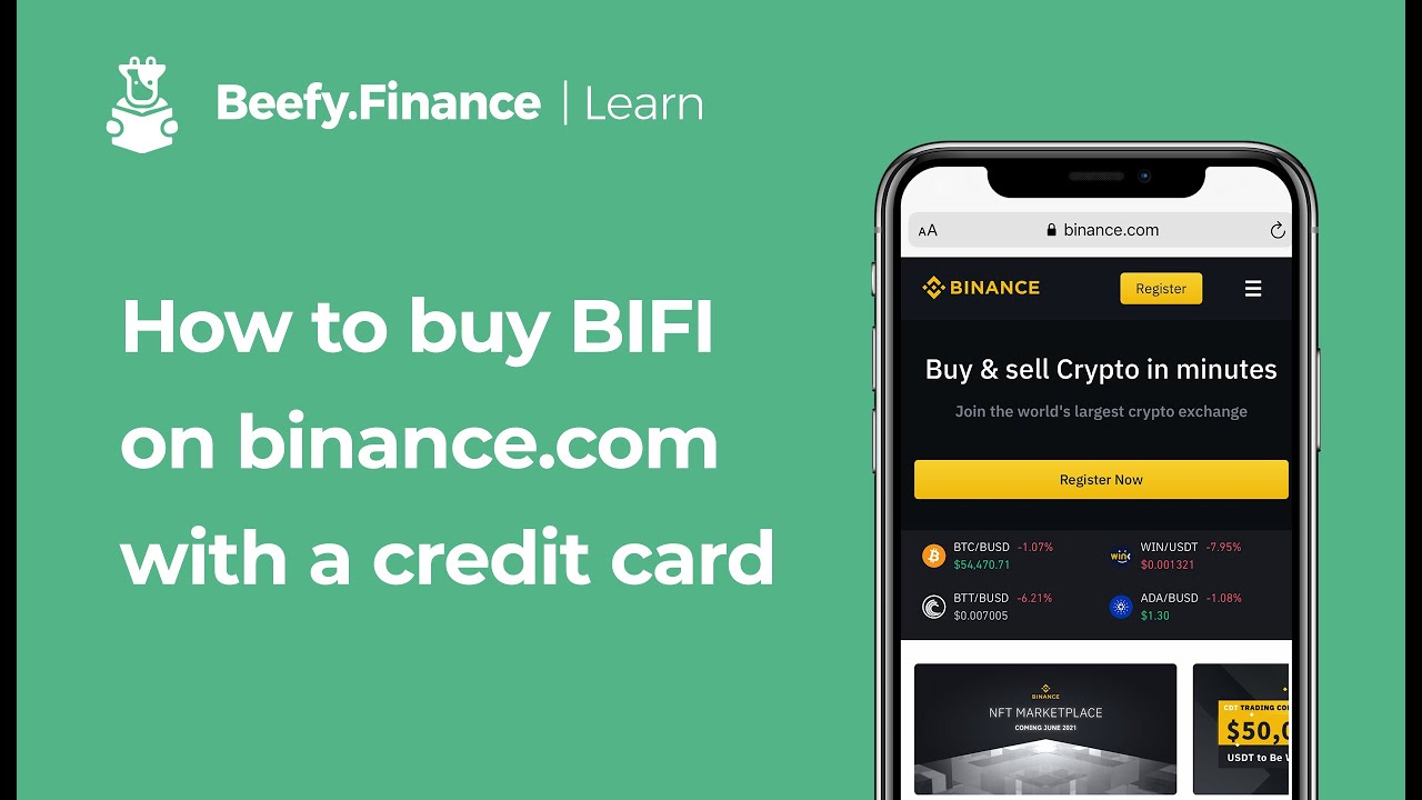 How to buy BIFI on Binance.com, with your credit card