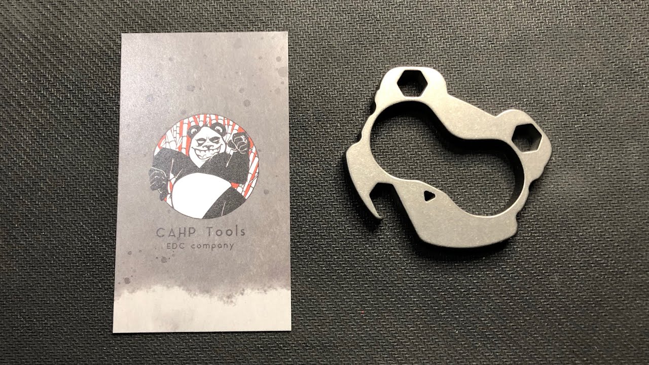 CAHP Tools - Panda Knuck Titanium Raw Ti v3.5 / unboxing / quick review / comparison / CAHPTOOLS