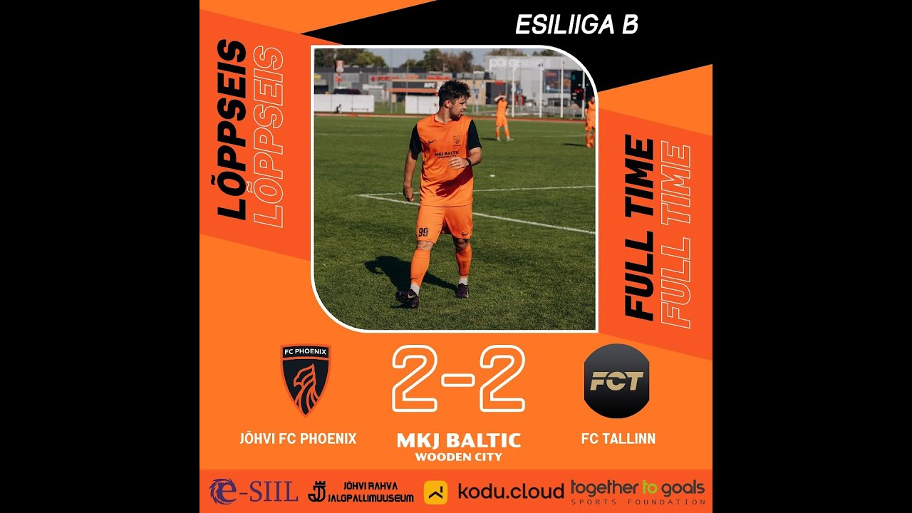Highlights Esiliiga I üleminekumäng: Jõhvi FC Phoenix (2-2) FC Tallinn