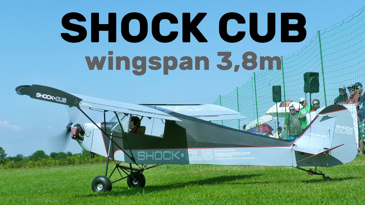 SHOCK CUB | 3,8m giant scale RC airplane | 4K | Holesov 2024