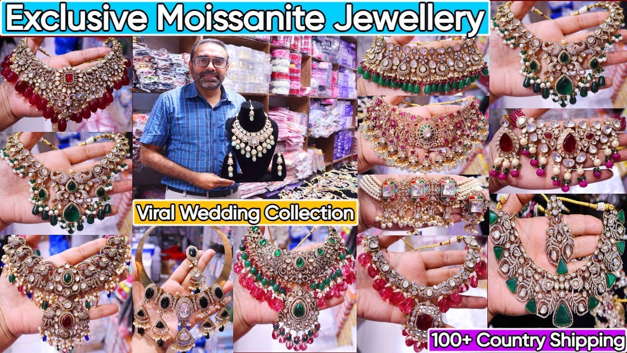 Exclusive Designer Celebrity Indian Bridal Moissanite Jewellery Collection 2024 | New Wedding Design