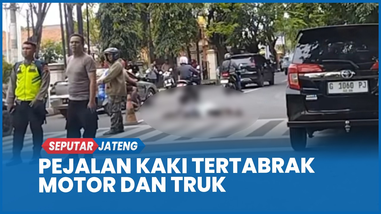 Pejalan Kaki Tertabrak Motor dan Truk Tewas di Jalur Pantura Brebes