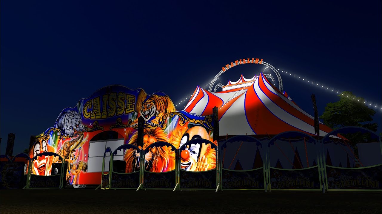 [ CIRQUE FS22 ] Démontage des convois du cirque Statilini PARTIES 1