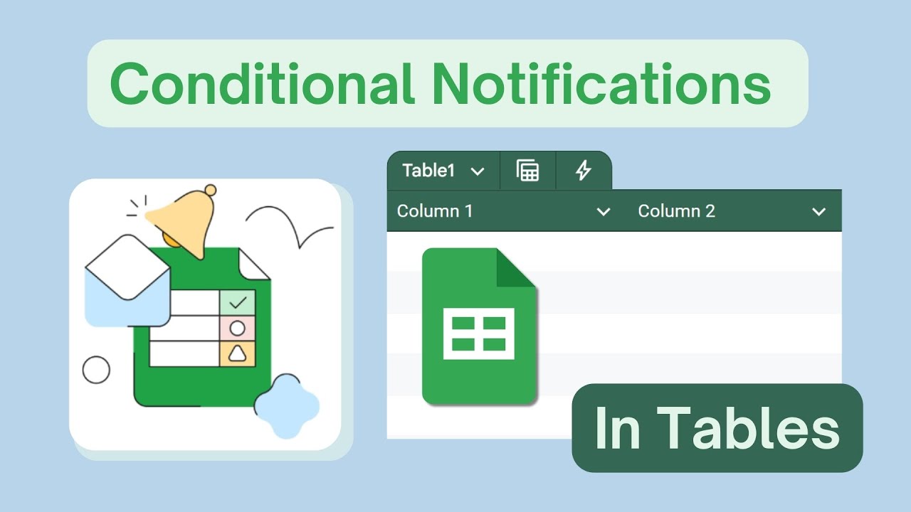 Условные уведомления в таблицах Google Sheets