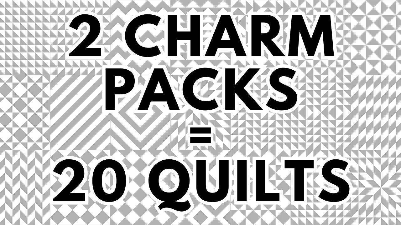 Схема одеяла с полуквадратным треугольником | HST Quilt | Бесплатная схема одеяла Charm Pack | Пр...
