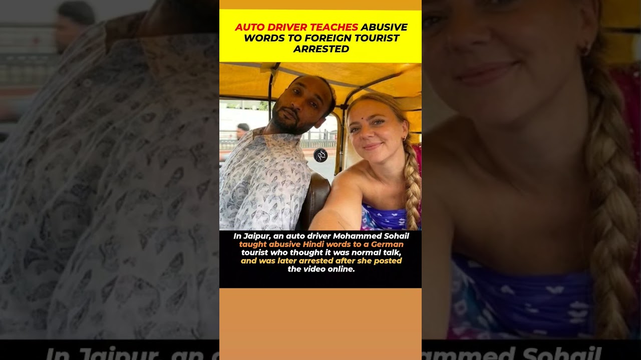 Tourist Shocked After Learning Real#shortsfeed#JaipurNews #AutoDriver #ViralVideo
