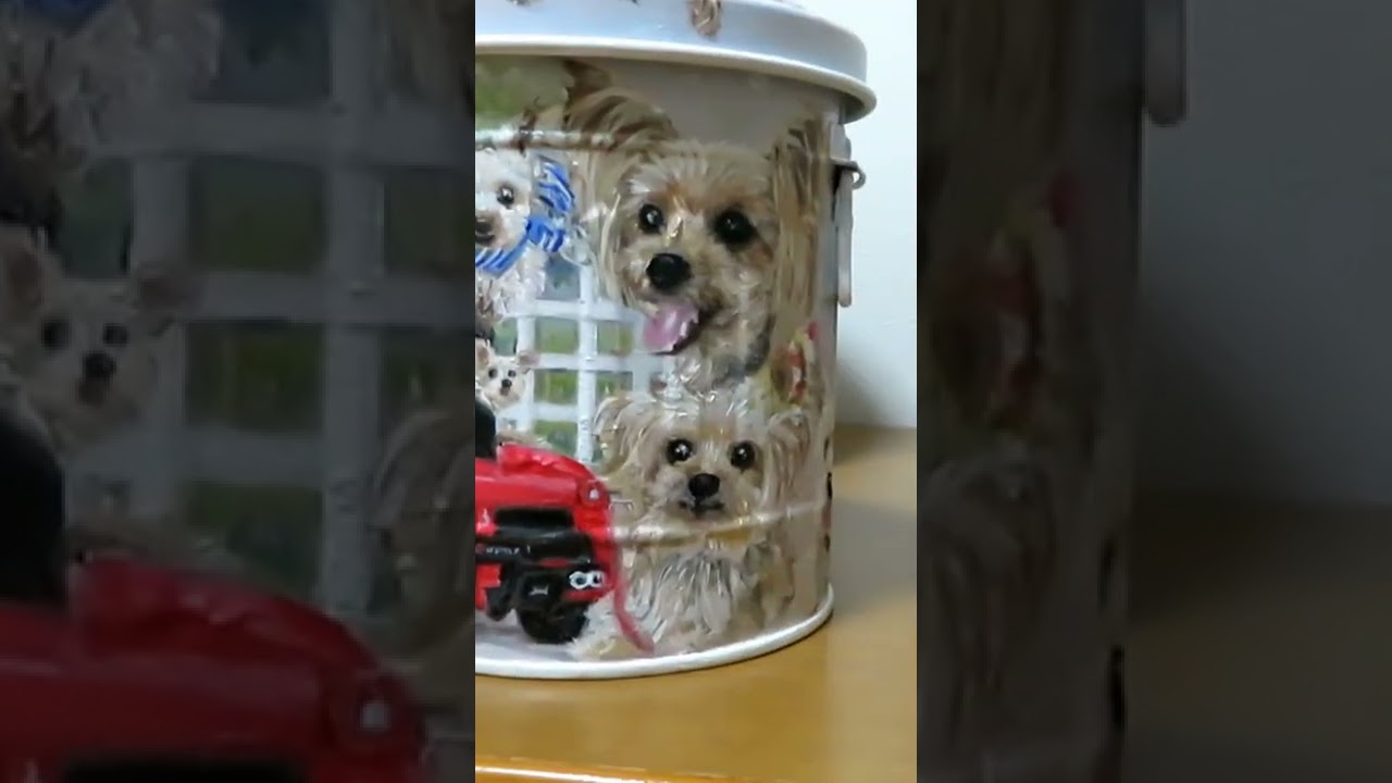 パパのトールペイント/Yorkie tole painting