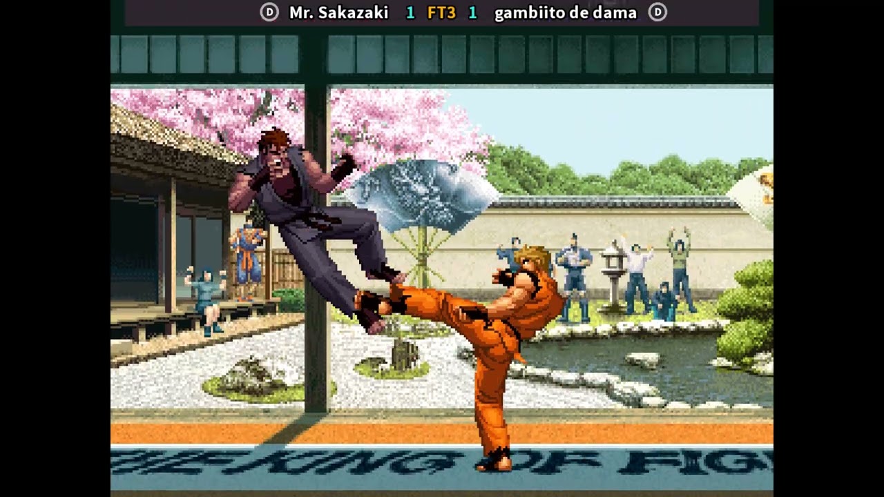 FIGHTCADE 2 / Mr. Sakazaki vs gambiito de dama FT3