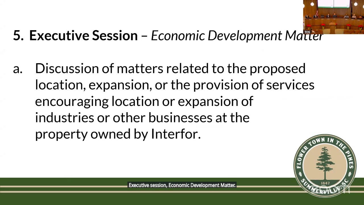 Town Council Meeting  December 19, 2025  10am