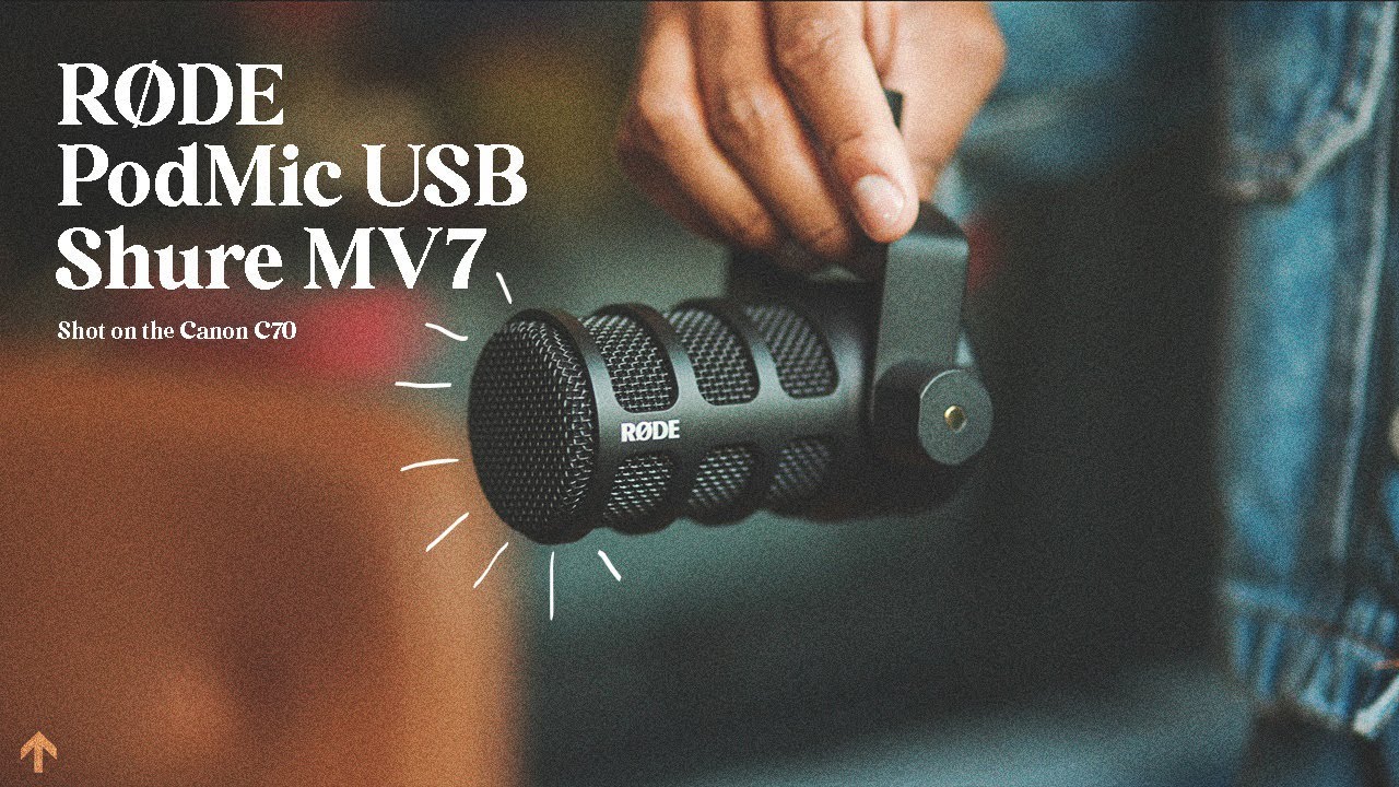 RODE Podmic USB vs. Shure MV7 | Your Next PODCAST Microphone is HERE | Shot on the Canon C70
