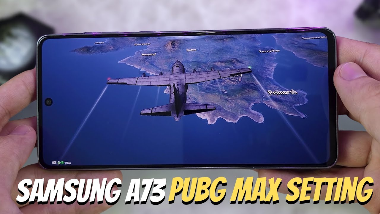 Samsung Galaxy A73 5G PUBG Mobile Gaming test Max Setting 2024