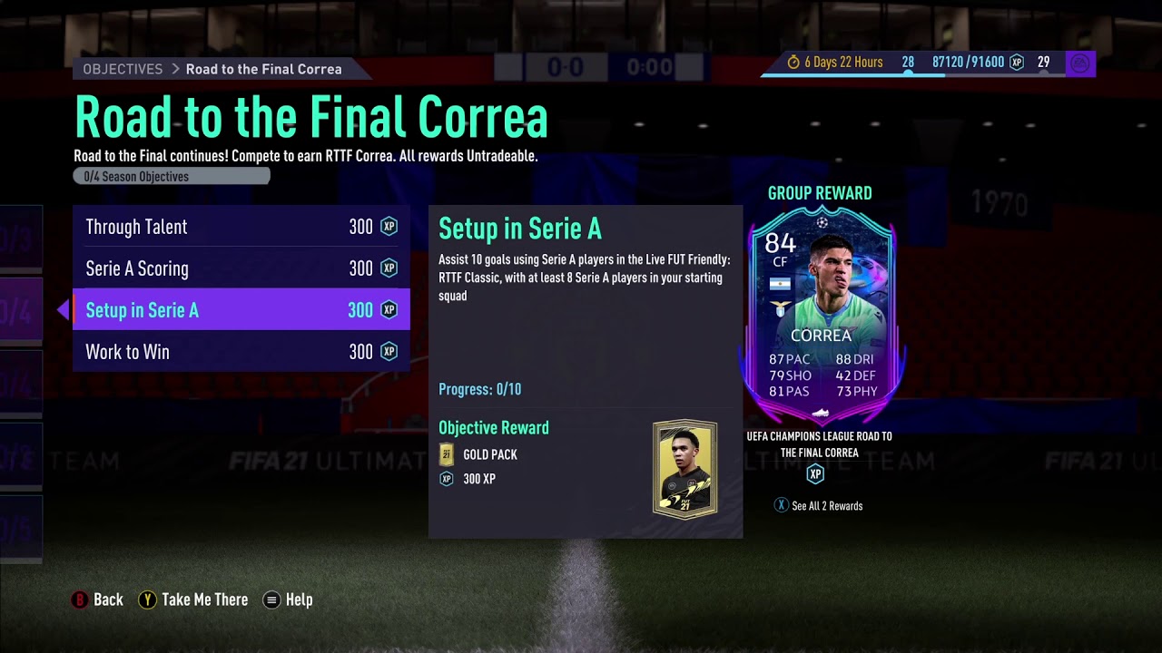 84 Correa RTTF Objective FIFA 21