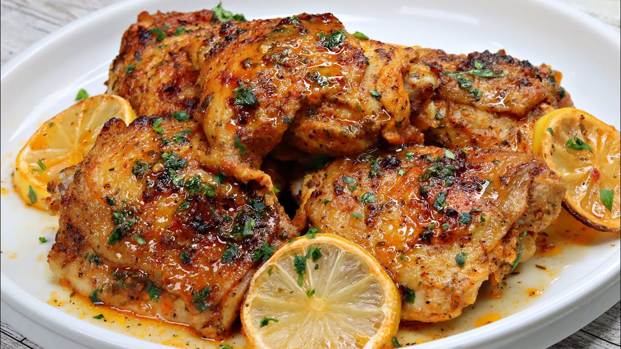 СОЧНЫЕ куриные бедра в лимонной корочке