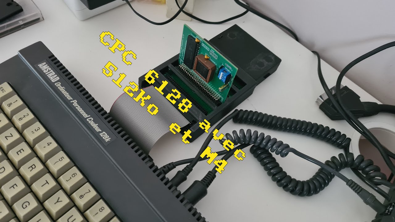 CPC 6128 avec une M4 et une extension 512Ko