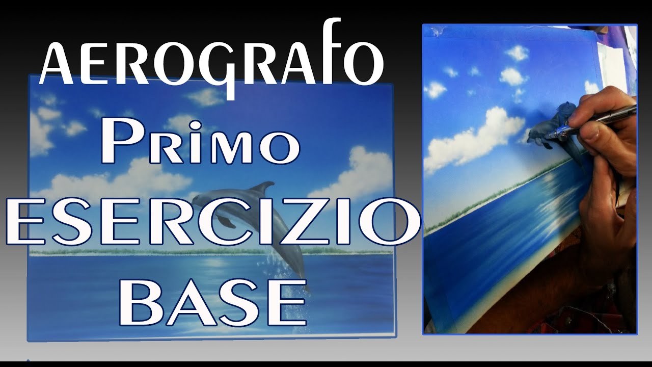Aerografo, primi  esercizi base