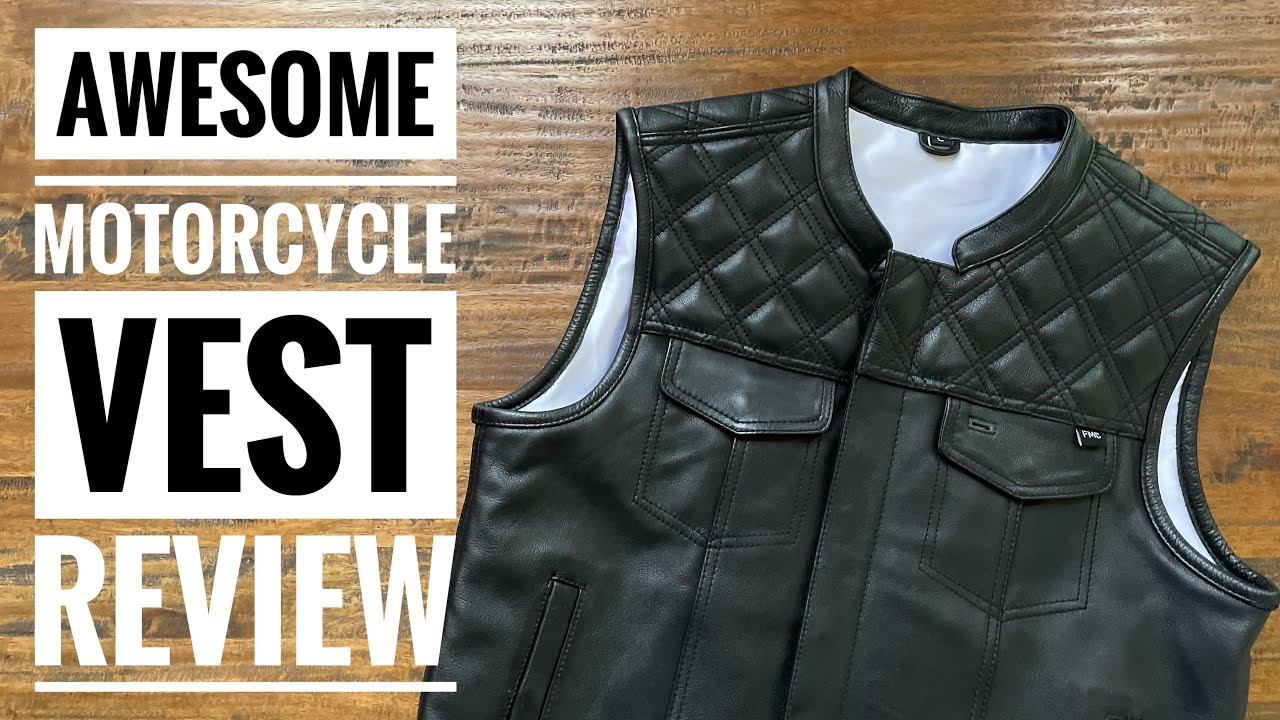 Motorcycle vest review First Manufacturing #JustRideThatThing