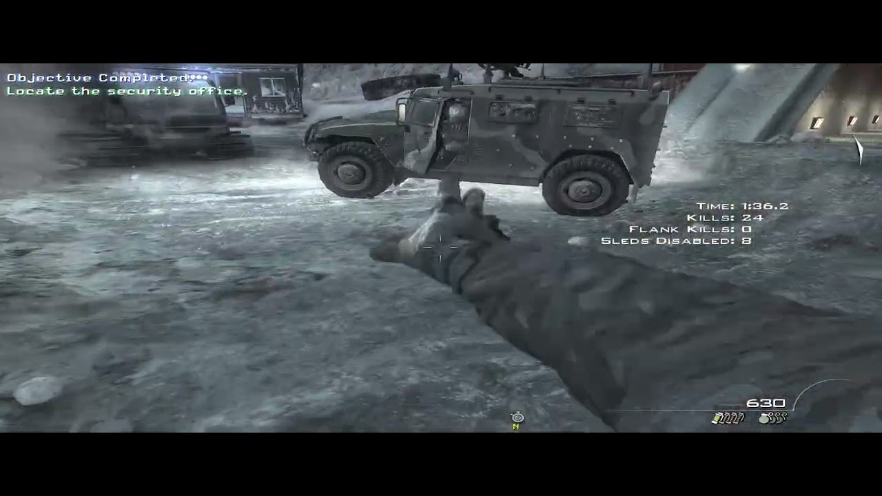 How many tries will it take for me to complete MW3 Black Ice on Veteran difficulty?