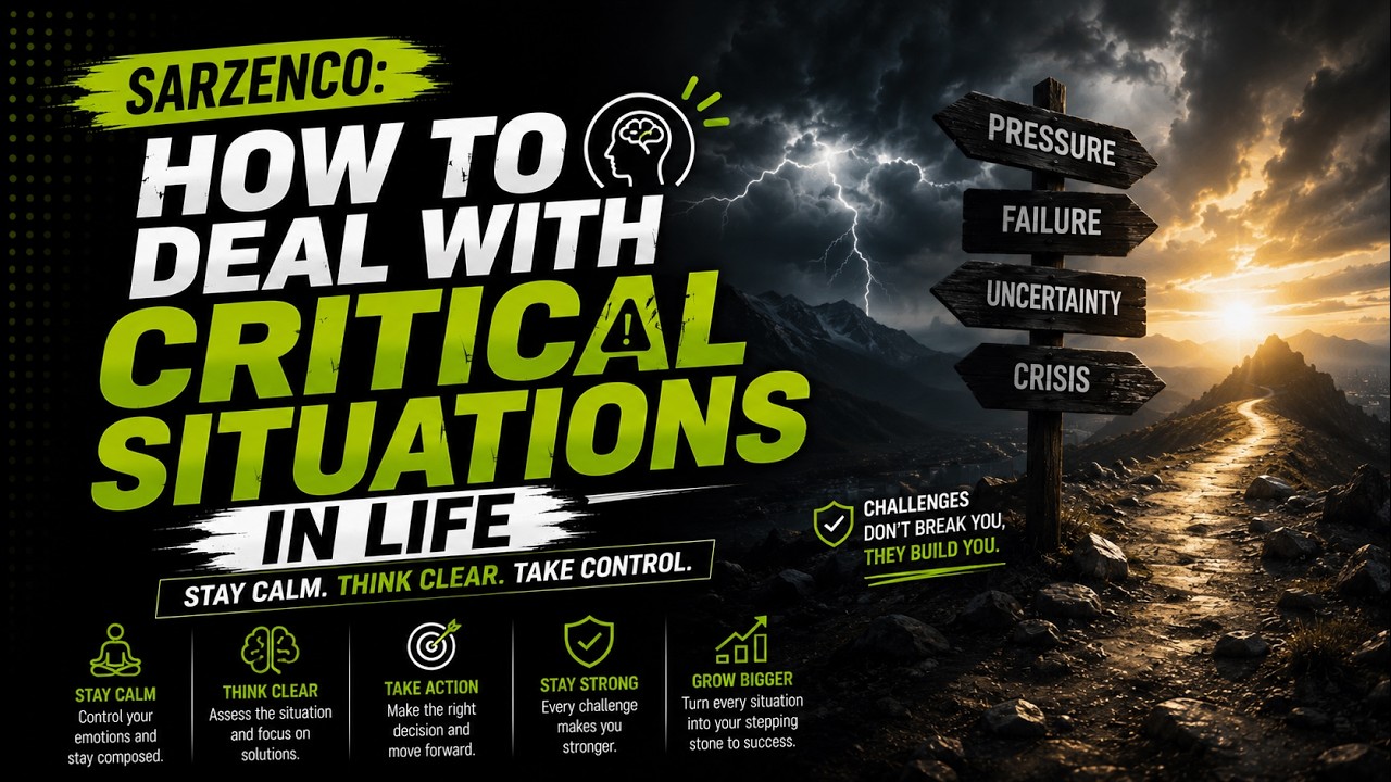 Sarzenco: How to deal with critical situations in life