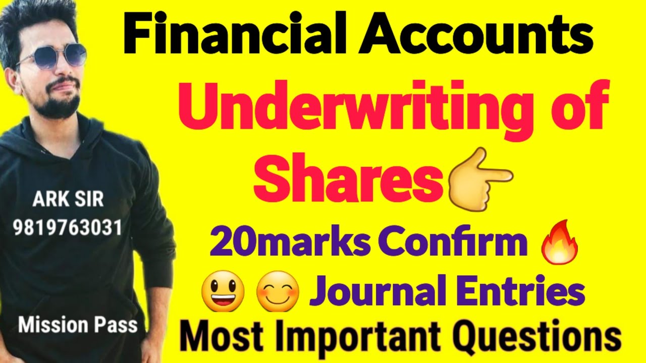 Underwriting of shares|FINANCIAL ACCOUNTS |Tybaf sem5| |TYBCOM Sem6|UNIVERSITY Solution|Ark sir