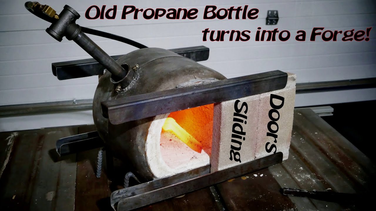 Propane Forge with Sliding Doors. DIY