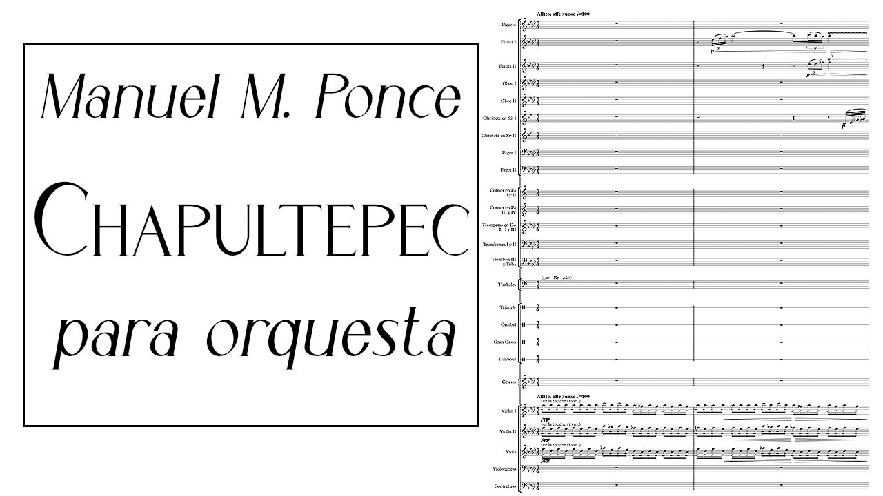Manuel M. Ponce - Chapultepec (1934) Score