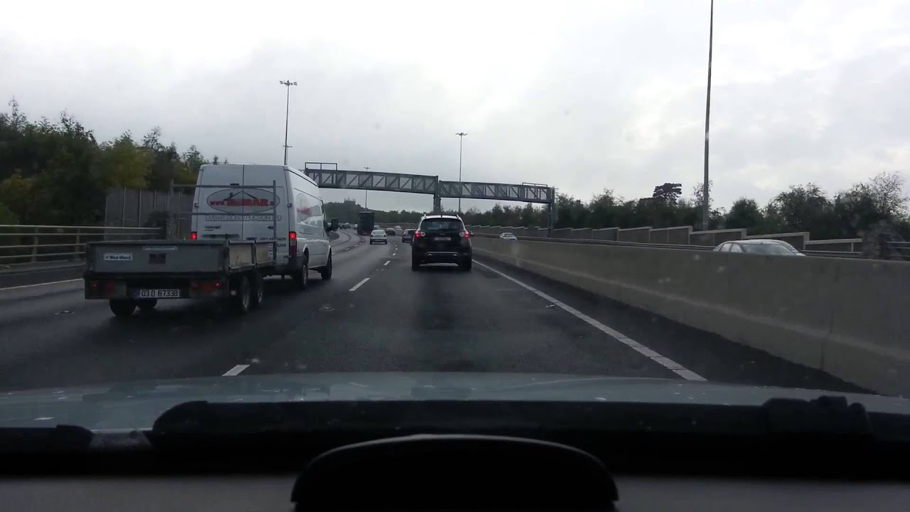 M50 Motorway Road Trip. Dublin.Ireland