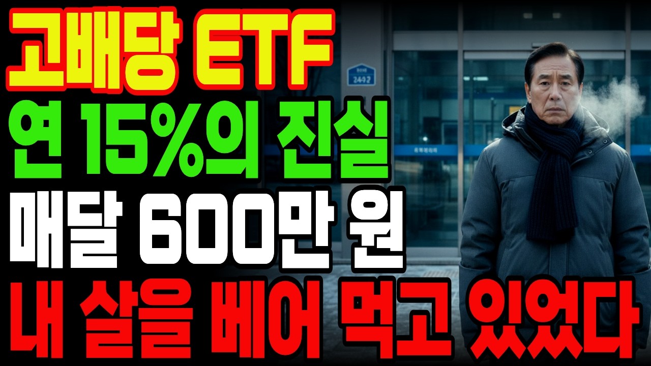 고배당 커버드콜 ETF 퇴직금 5억 넣었더니 매달 600만원이? 그런데 1년 뒤 원금이 4억이 됐습니다!