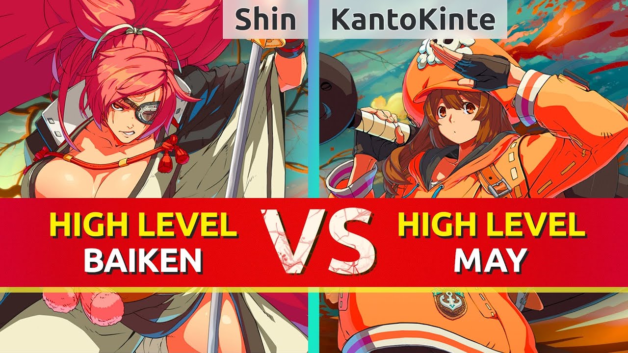 GGST ▰ Shin (Baiken) vs KantoKinte (May). High Level Gameplay