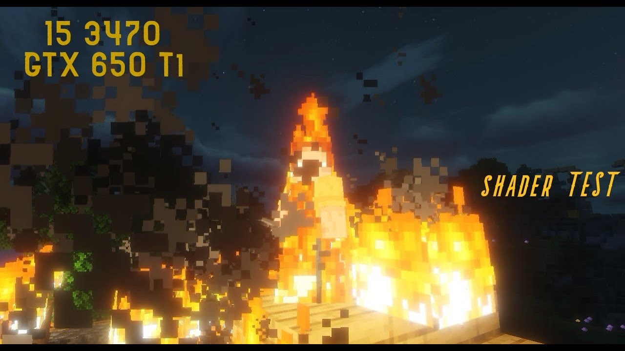 Minecraft Shader Test : I5 3470 GTX 650 Ti Legacy Minecraft