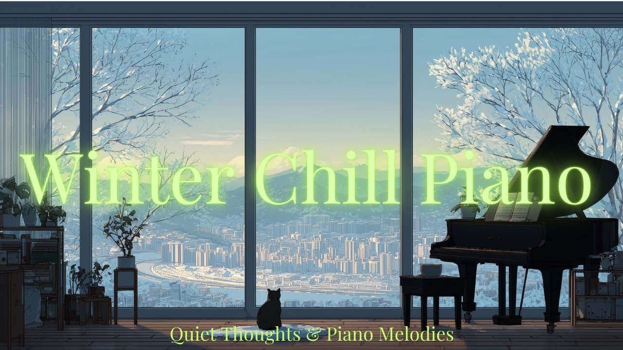 [Winter Rest] A Cat's Snowy Window: Lyrical Piano Scenery