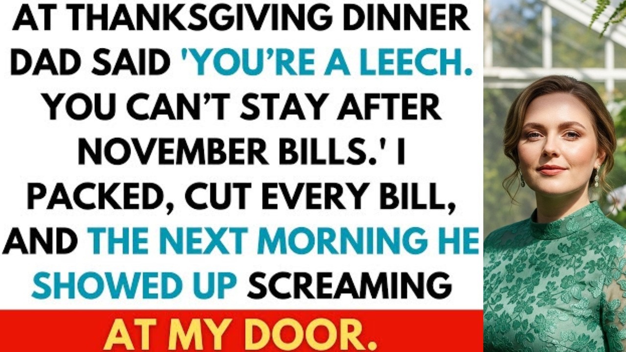 At Christmas Dinner, My Dad Called Me a “Leech” and Kicked Me Out—So I Walked Away