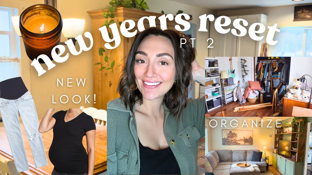 New Year Fresh Start (pt 2)! Organizing, New Hair, Nursery Planning, Taking Down Christmas and More!