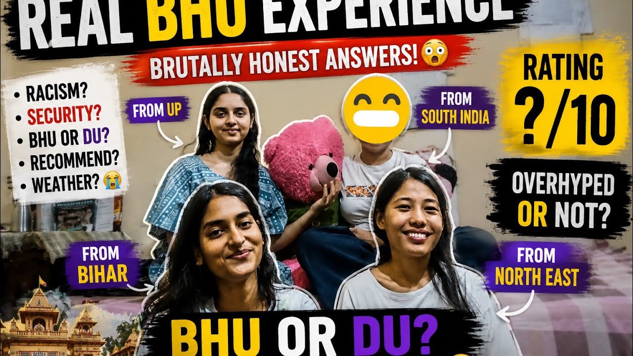North East vs South India vs up/Bihar in BHU | Honest Student Opinions #bhu #college #vlog#trending