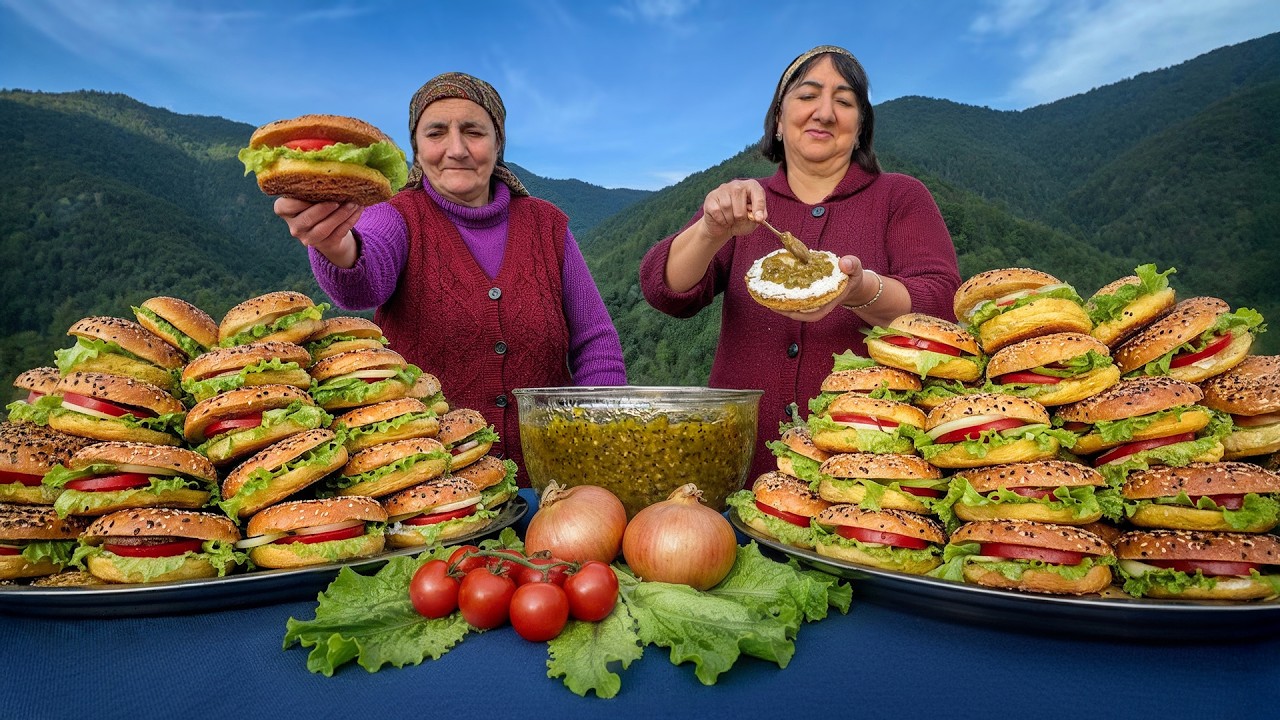Crispy Homemade Bagels with Avocado In A Quiet Village