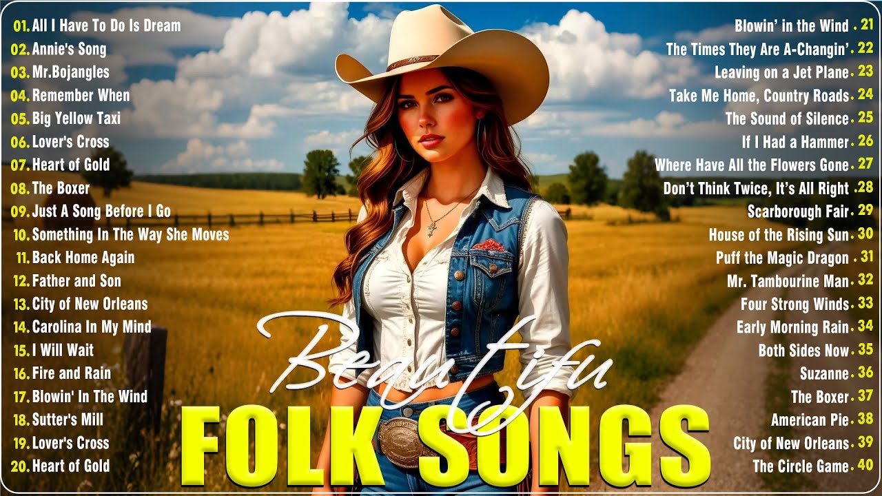 Beautiful Folk Songs | Classic Folk & Country Music 80's 90's Playlist | Country Folk Music