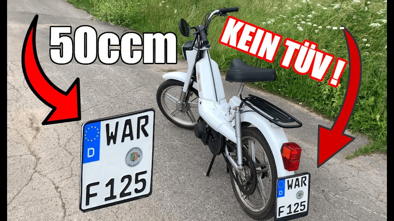 “Mofa” mit GROßEM Motorrad-KENNZEICHEN ! | 2025 Freiwillige Zulassung | Peugeot Vogue
