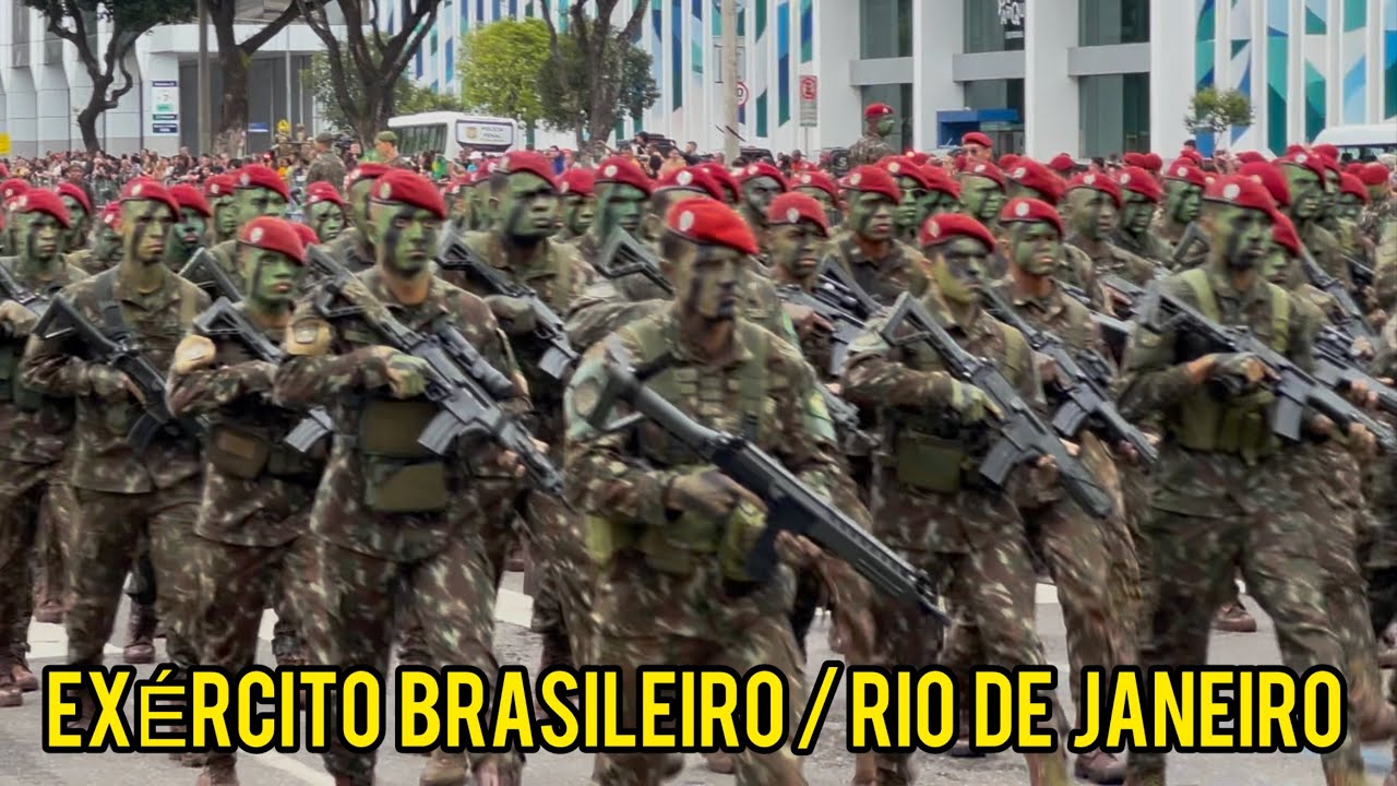 EXÉRCITO BRASILEIRO NO DESFILE CÍVICO MILITAR DE 7 DE SETEMBRO 2025 AVENIDA PRESIDENTE VARGAS RIO 🇧🇷