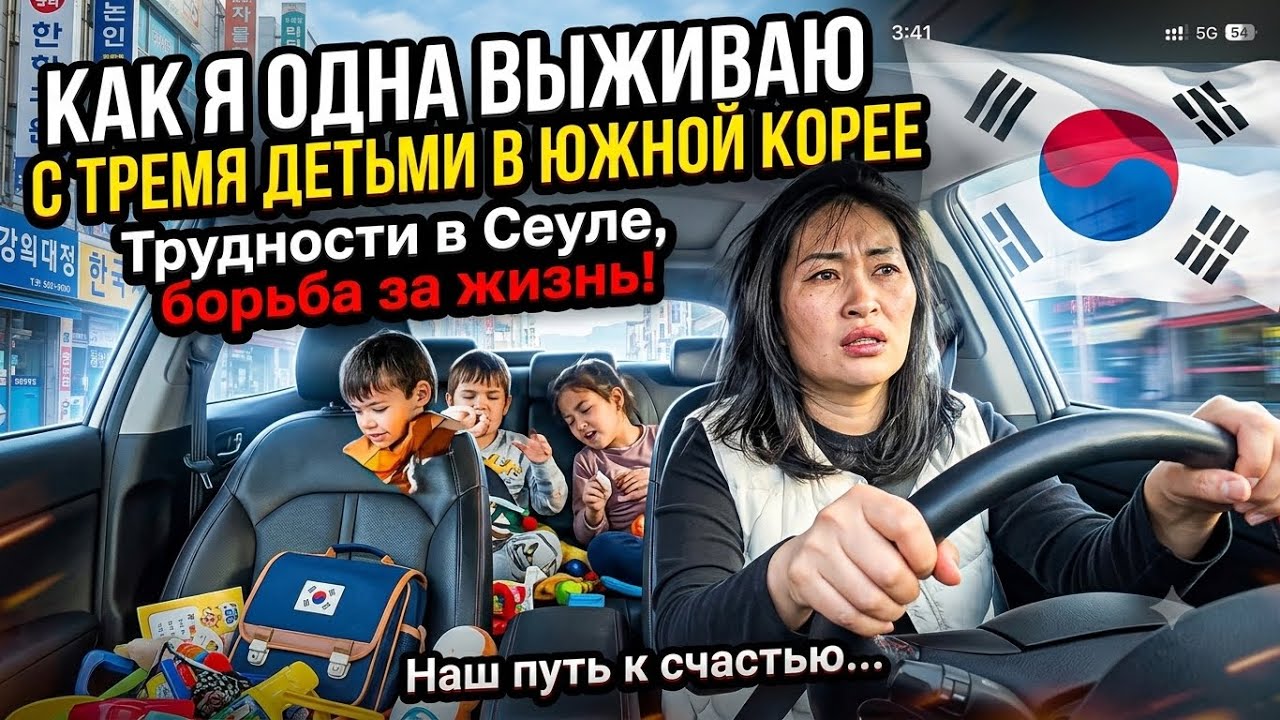 Жизнь в Южной Корее 2026/Выживаю Одна с тремя детьми |поехали с детьми в Мак Дак #влог