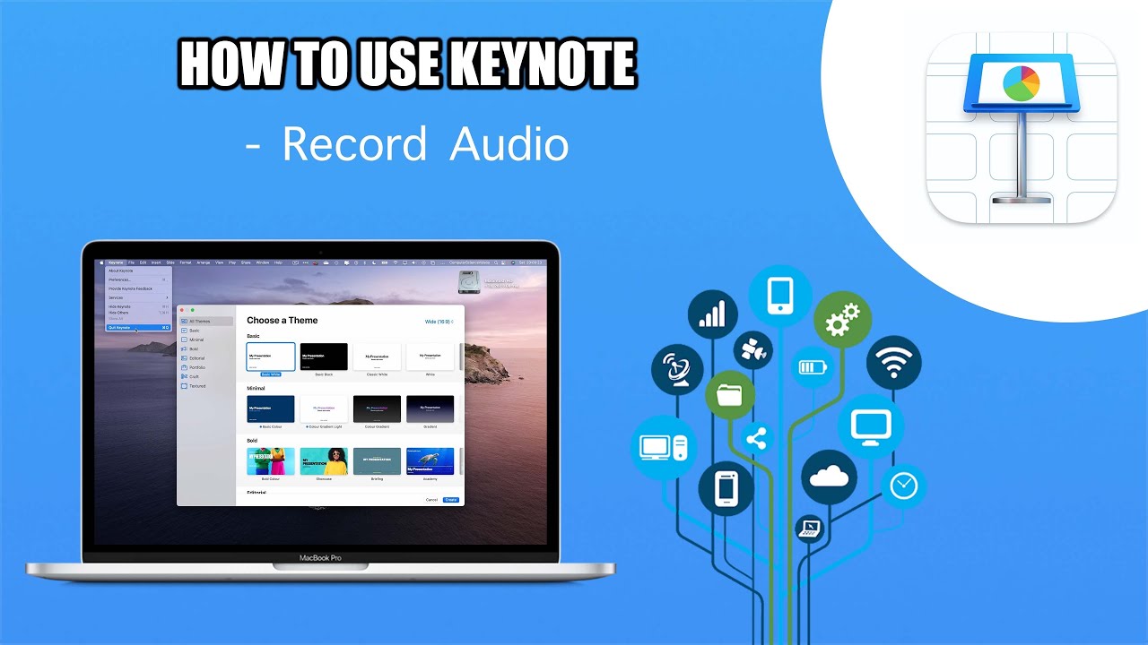 How to RECORD Audio On Your Keynote Application On a Mac / Desktop Computer - Basic Tutorial | New