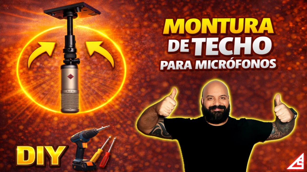 Cómo Construir una Montura de Techo para Micrófonos (DIY Ceiling Mic Mount)