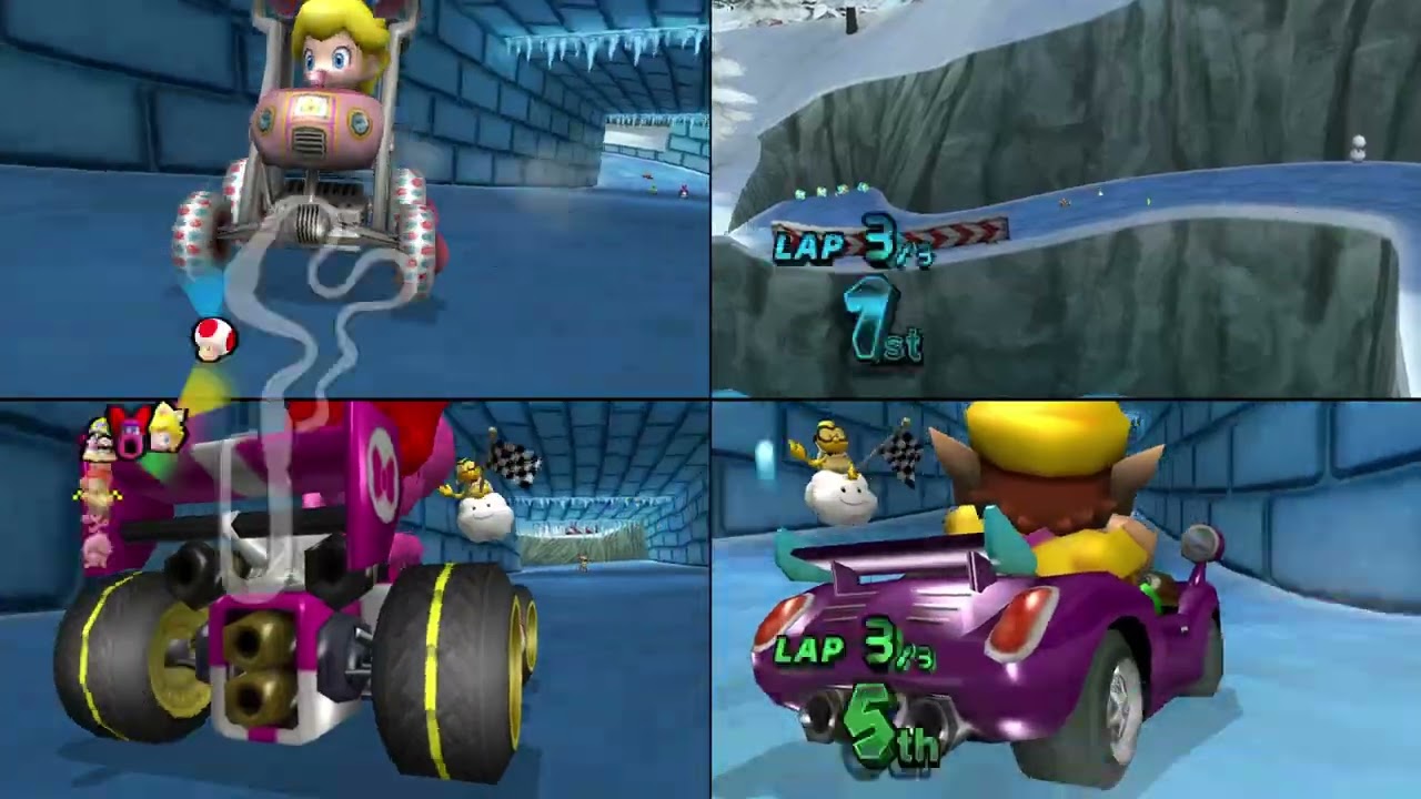 Mario Kart Wii Custom Tracks (Wiimms) ✦ 4 Players #859 (3 Tracks) 150cc