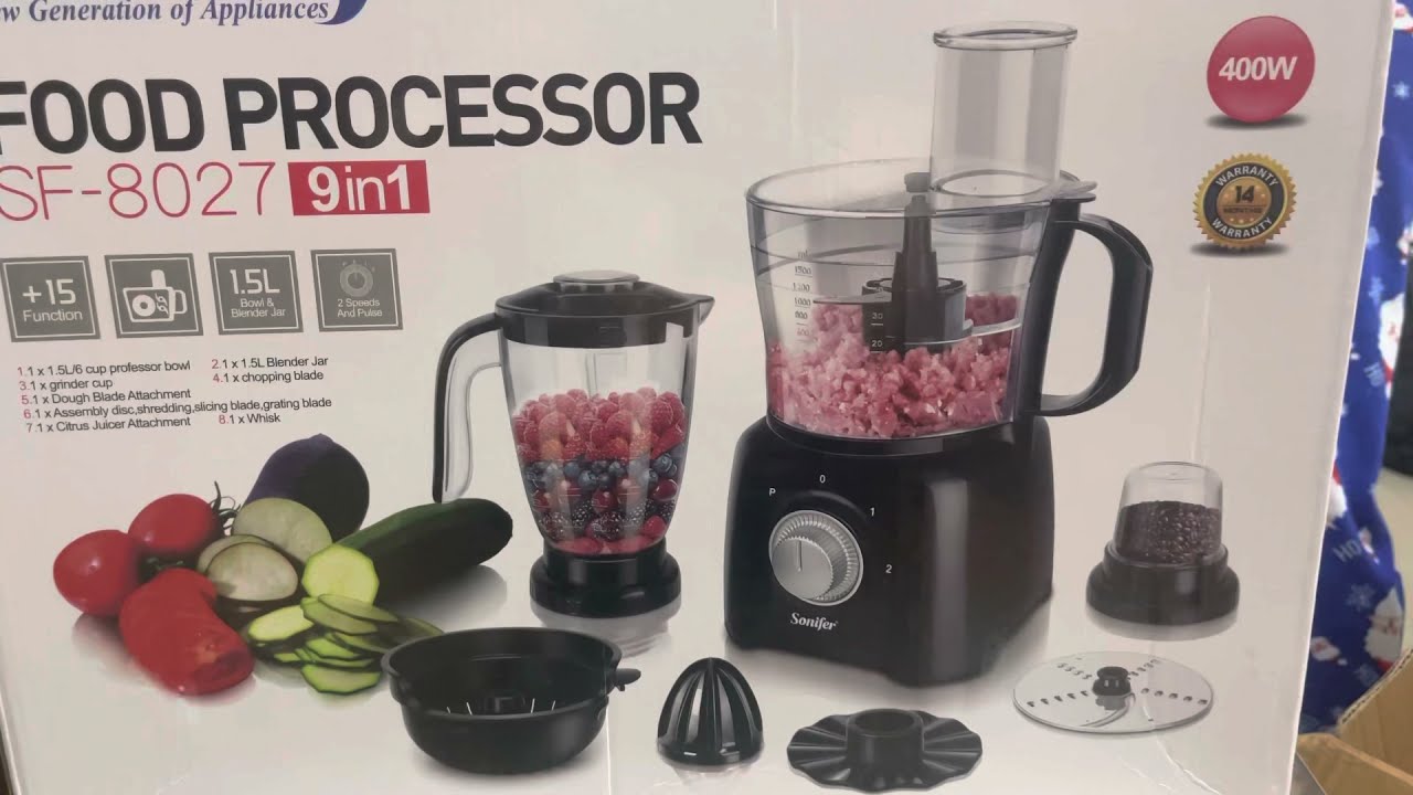 Sonifer Food Processor with Blender | Honest Review | Walk through and Testing