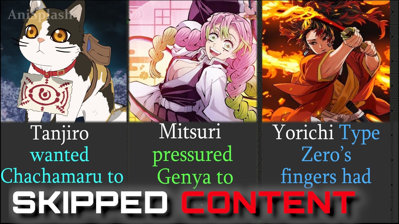 DEMON SLAYER SWORDSMITH VILLAGE ARC SKIPPED CONTENT