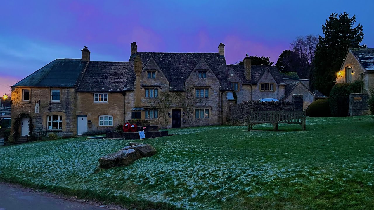 A Never Before Seen Sunrise Skyline - Magnificent COTSWOLDS Village Walk, ENGLAND