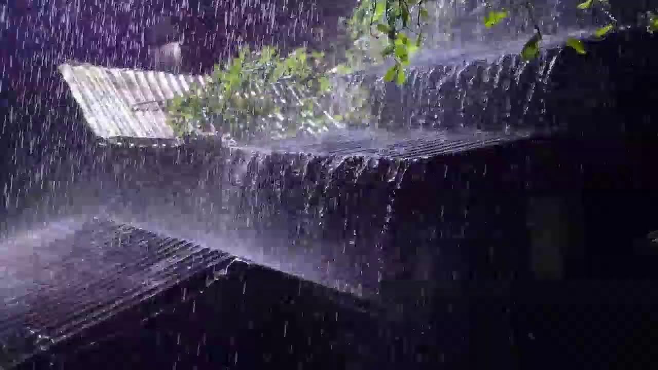 HEALING SLEEP[No Ads]😴Relaxing Rainfall & Thunder Sounds with Cozy Fireplace🔥 Unwind & Stress Relief